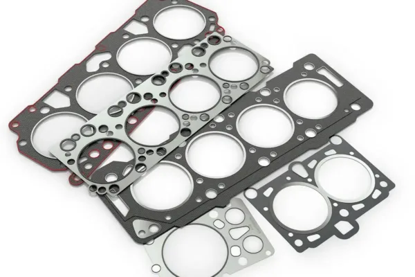 Gaskets,For,Cylinder,Car,Engine,Isolated,White,Background.