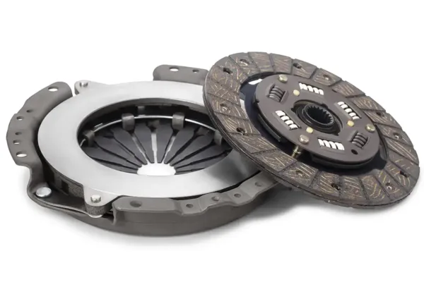Clutch,Basket,And,Disc,Of,Manual,Gearbox,Car,Isolated,On